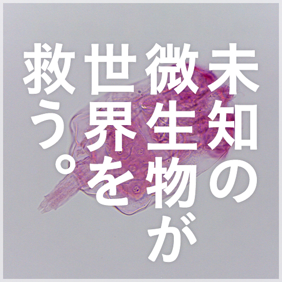 未知の微生物が世界を救う。